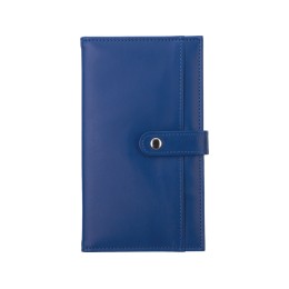 Блокнот-кошелек с сменным блоком А6 "Wall Street", 64 листа, синий