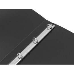 Папка на 4-х кольцах А4, черная