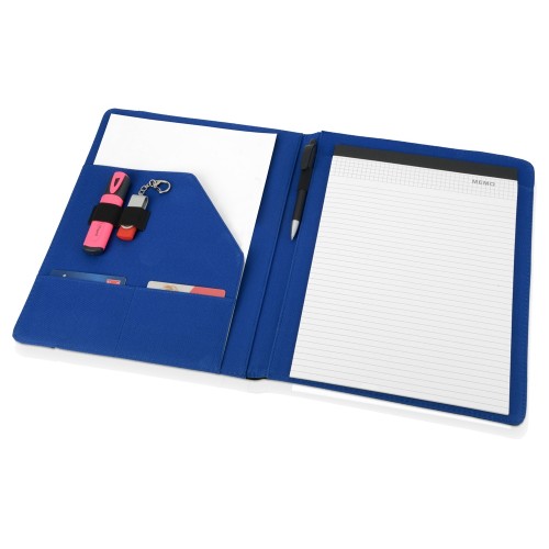 Папка для документов «Делос», черный/синий