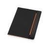 Папка для документов «Делос», черный/оранжевый (P)