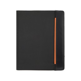 Папка для документов «Делос», черный/оранжевый (P)
