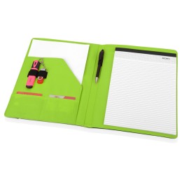 Папка для документов «Делос», черный/зеленое яблоко (P)