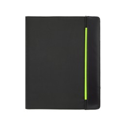 Папка для документов «Делос», черный/зеленое яблоко