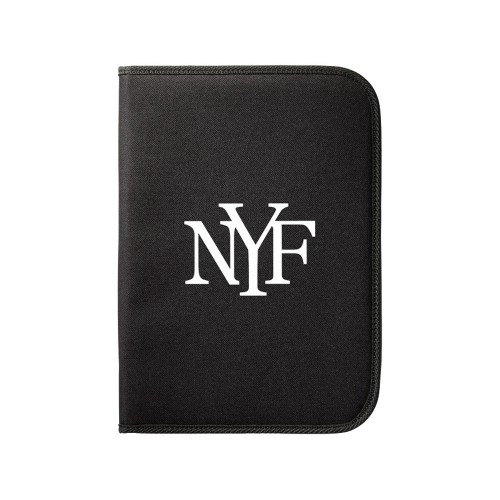 Папка А4 "Berkeley" на молнии с блокнотом, черный