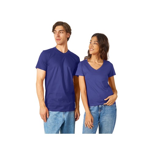 Футболка "Heavy Super Club" женская с V-образным вырезом, кл.синий