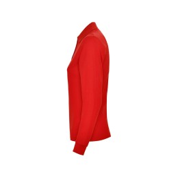 Рубашка поло "Estrella" женская с длинным рукавом, красный