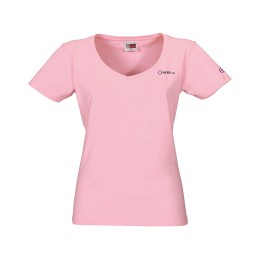 Футболка "Heavy Super Club" женская с V-образным вырезом, розовый