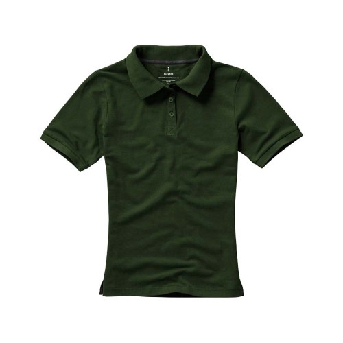 Calgary женская футболка-поло с коротким рукавом, армейский зеленый