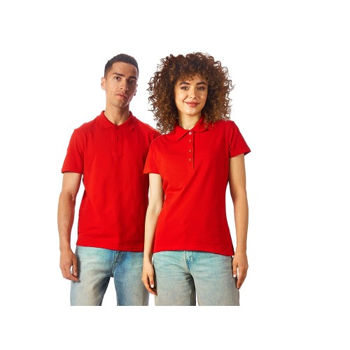 Рубашка поло "First" женская, красный