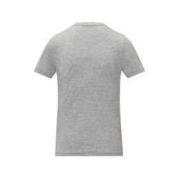 Somoto Женская футболка с коротким рукавом и V-образным вырезом , серый яркий