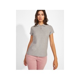 Рубашка поло "Prince" женская, серый меланж