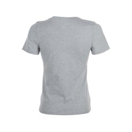 Футболка "Heavy Super Club N" женская с V-образным вырезом, серый меланж