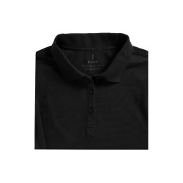 Рубашка поло "Oakville" женская с длинным рукавом, черный