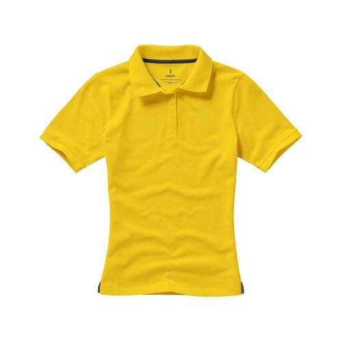 Calgary женская футболка-поло с коротким рукавом, желтый