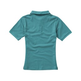 Calgary женская футболка-поло с коротким рукавом, аква