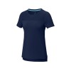 Borax Женская футболка с короткими рукавами из переработанного полиэстера согласно стандарту GRS с отличным кроем - Темно - синий