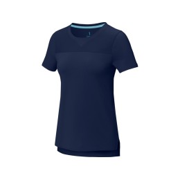 Borax Женская футболка с короткими рукавами из переработанного полиэстера согласно стандарту GRS с отличным кроем - Темно - синий