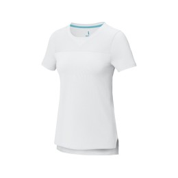 Borax Женская футболка с короткими рукавами из переработанного полиэстера согласно стандарту GRS с отличным кроем - Белый