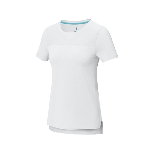 Borax Женская футболка с короткими рукавами из переработанного полиэстера согласно стандарту GRS с отличным кроем - Белый