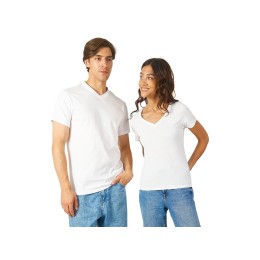 Футболка «Heavy Super Club 2.0» женская с V-образным вырезом, белый