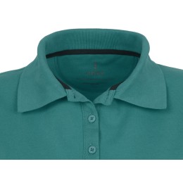 Calgary женская футболка-поло с коротким рукавом, аква