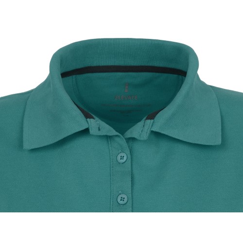 Calgary женская футболка-поло с коротким рукавом, аква