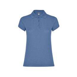 Рубашка-поло "Star" женская, лазурно-голубой