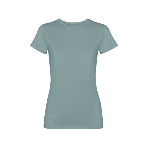 Футболка «Fiyi» женская, сине-зеленый выстиранный