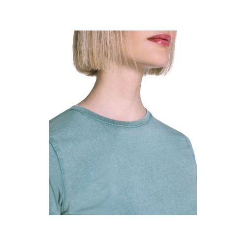 Футболка «Fiyi» женская, сине-зеленый выстиранный