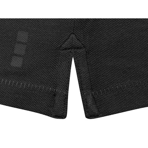 Calgary женская футболка-поло с коротким рукавом, черный