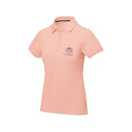 Calgary женская футболка-поло с коротким рукавом, pale blush pink