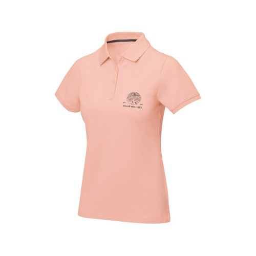 Calgary женская футболка-поло с коротким рукавом, pale blush pink
