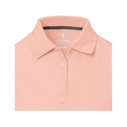 Calgary женская футболка-поло с коротким рукавом, pale blush pink