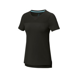 Borax Женская футболка с короткими рукавами из переработанного полиэстера согласно стандарту GRS с отличным кроем - сплошной черный