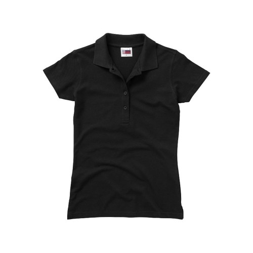 Рубашка поло "First" женская, черный