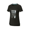 Borax Женская футболка с короткими рукавами из переработанного полиэстера согласно стандарту GRS с отличным кроем - сплошной черный