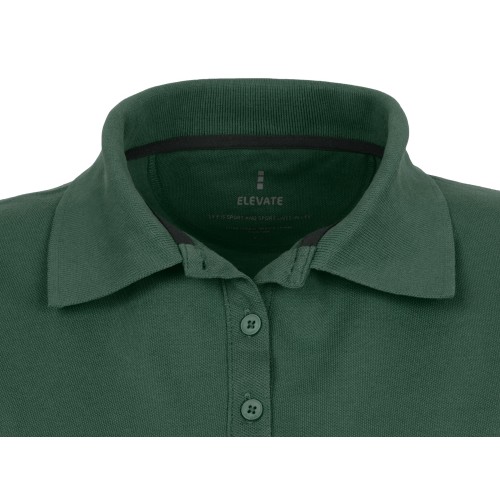 Calgary женская футболка-поло с коротким рукавом, изумрудный