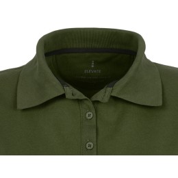 Calgary женская футболка-поло с коротким рукавом, армейский зеленый