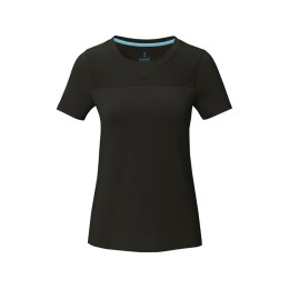 Borax Женская футболка с короткими рукавами из переработанного полиэстера согласно стандарту GRS с отличным кроем - сплошной черный
