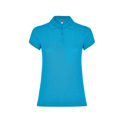 Рубашка поло "Star" женская, бирюзовый