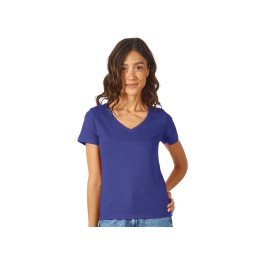 Футболка "Heavy Super Club" женская с V-образным вырезом, кл.синий
