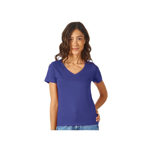 Футболка "Heavy Super Club" женская с V-образным вырезом, кл.синий