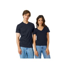 Футболка "Heavy Super Club" женская с V-образным вырезом, темно-синий