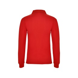 Рубашка поло "Estrella" женская с длинным рукавом, красный