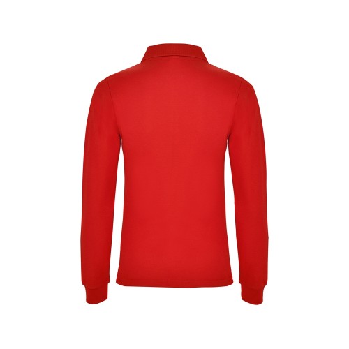 Рубашка поло "Estrella" женская с длинным рукавом, красный