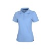 Calgary женская футболка-поло с коротким рукавом, голубой
