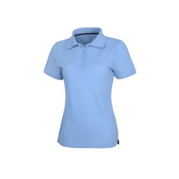 Calgary женская футболка-поло с коротким рукавом, голубой