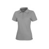 Calgary женская футболка-поло с коротким рукавом, серый меланж