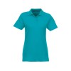 Женское поло Helios с коротким рукавом, аква