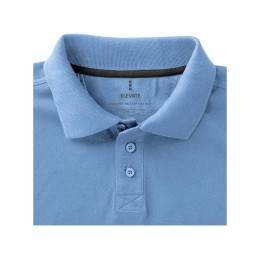 Calgary женская футболка-поло с коротким рукавом, голубой